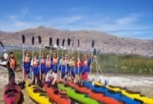 Kayaking in the Titikaka Lake